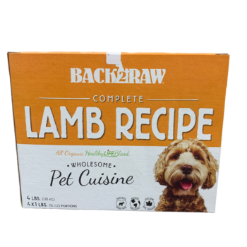 BACK2RAW Complete Lamb Recipe 4lb ( 4 x 1lb pouches)